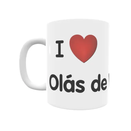 Taza - I ❤ Olás de Vilariño Regalo original y funcional. Taza personalizada de tu localidad.