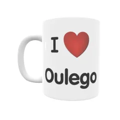 Taza - I ❤ Oulego Regalo original y funcional. Taza personalizada de tu localidad.