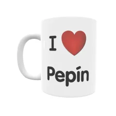 Taza - I ❤ Pepín Regalo original y funcional. Taza personalizada de tu localidad.