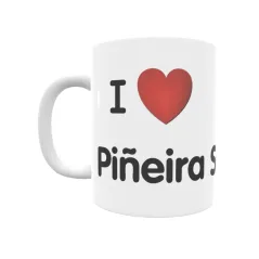 Taza - I ❤ Piñeira Seca Regalo original y funcional. Taza personalizada de tu localidad.