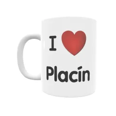 Taza - I ❤ Placín Regalo original y funcional. Taza personalizada de tu localidad.