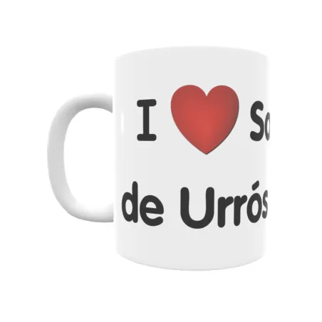 Taza - I ❤ San Mamede de Urrós Regalo original y funcional. Taza personalizada de tu localidad.