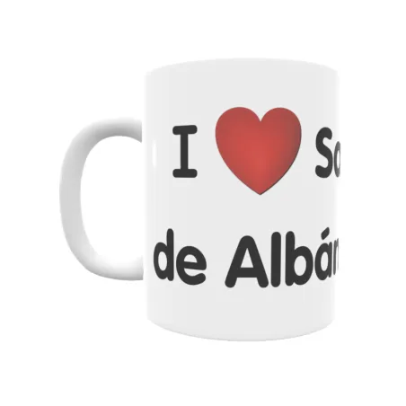 Taza - I ❤ Santa Mariña de Albán Regalo original y funcional. Taza personalizada de tu localidad.