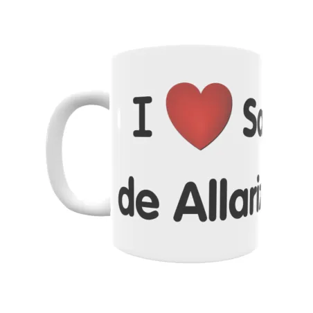 Taza - I ❤ Santo Estevo de Allariz Regalo original y funcional. Taza personalizada de tu localidad.