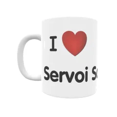 Taza - I ❤ Servoi San Xoan Regalo original y funcional. Taza personalizada de tu localidad.