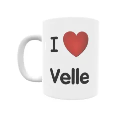 Taza - I ❤ Velle Regalo original y funcional. Taza personalizada de tu localidad.