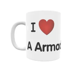 Taza - I ❤ A Armada Regalo original y funcional. Taza personalizada de tu localidad.