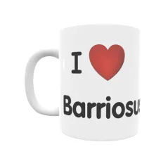 Taza - I ❤ Barriosuso Regalo original y funcional. Taza personalizada de tu localidad.