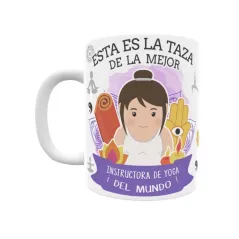 Taza personalizada con tu dedicatoria para LA mejor INSTRUCTORA DE YOGA