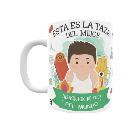 Taza personalizada con tu dedicatoria para EL mejor INSTRUCTOR DE YOGA