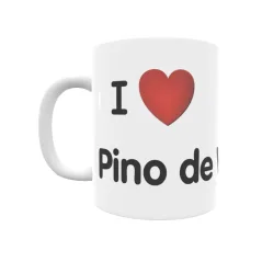 Taza - I ❤ Pino de Viduerna Regalo original y funcional. Taza personalizada de tu localidad.