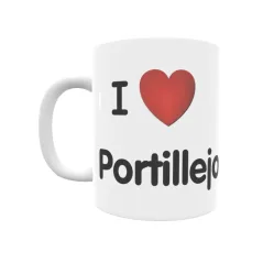 Taza - I ❤ Portillejo Regalo original y funcional. Taza personalizada de tu localidad.