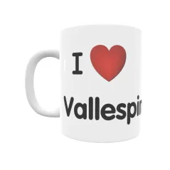 Taza - I ❤ Vallespinoso Regalo original y funcional. Taza personalizada de tu localidad.