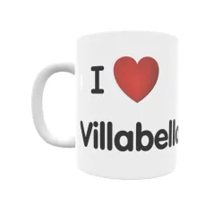 Taza - I ❤ Villabellaco Regalo original y funcional. Taza personalizada de tu localidad.