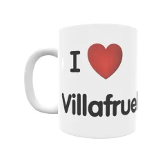 Taza - I ❤ Villafruela Regalo original y funcional. Taza personalizada de tu localidad.