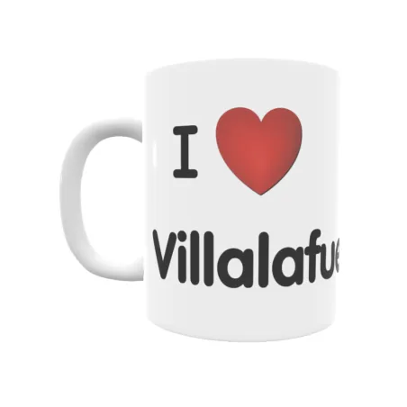 Taza - I ❤ Villalafuente Regalo original y funcional. Taza personalizada de tu localidad.