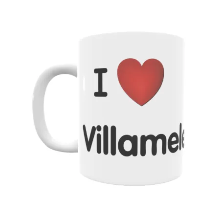 Taza - I ❤ Villamelendro Regalo original y funcional. Taza personalizada de tu localidad.