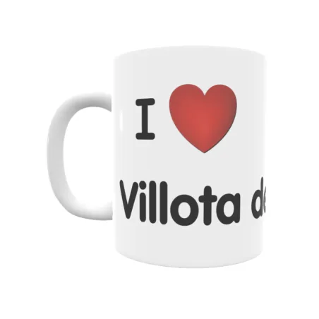 Taza - I ❤ Villota del Duque Regalo original y funcional. Taza personalizada de tu localidad.