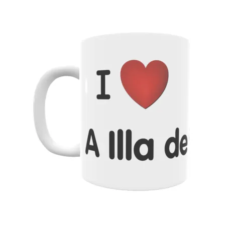 Taza - I ❤ A Illa de Ons Regalo original y funcional. Taza personalizada de tu localidad.