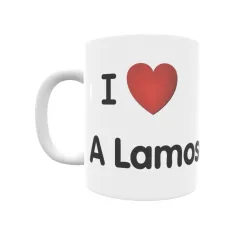 Taza - I ❤ A Lamosa Regalo original y funcional. Taza personalizada de tu localidad.