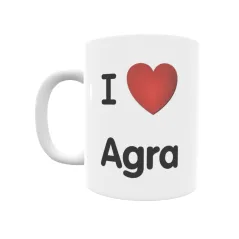 Taza - I ❤ Agra Regalo original y funcional. Taza personalizada de tu localidad.