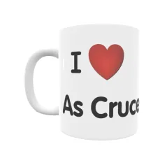 Taza - I ❤ As Cruces Regalo original y funcional. Taza personalizada de tu localidad.