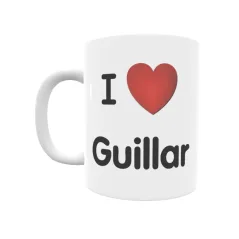 Taza - I ❤ Guillar Regalo original y funcional. Taza personalizada de tu localidad.