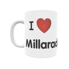 Taza - I ❤ Millarada Regalo original y funcional. Taza personalizada de tu localidad.