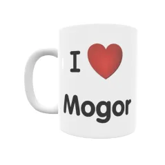 Taza - I ❤ Mogor Regalo original y funcional. Taza personalizada de tu localidad.