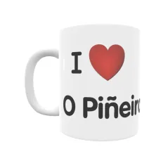 Taza - I ❤ O Piñeiro Regalo original y funcional. Taza personalizada de tu localidad.