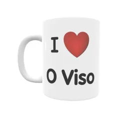 Taza - I ❤ O Viso Regalo original y funcional. Taza personalizada de tu localidad.