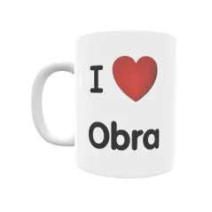 Taza - I ❤ Obra Regalo original y funcional. Taza personalizada de tu localidad.