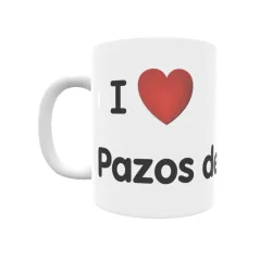 Taza - I ❤ Pazos de Reis Regalo original y funcional. Taza personalizada de tu localidad.