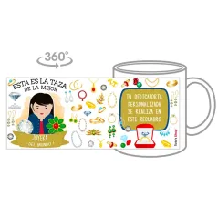 Taza personalizada con tu dedicatoria para LA mejor JOYERA