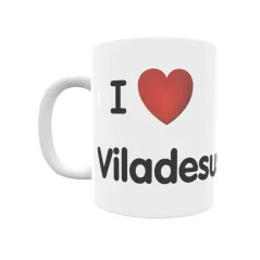 Taza - I ❤ Viladesuso Regalo original y funcional. Taza personalizada de tu localidad.