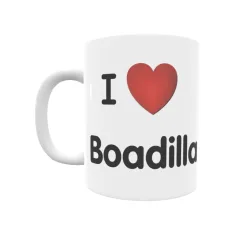 Taza - I ❤ Boadilla Regalo original y funcional. Taza personalizada de tu localidad.