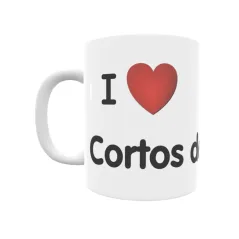 Taza - I ❤ Cortos de la Sierra Regalo original y funcional. Taza personalizada de tu localidad.