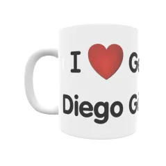 Taza - I ❤ Gejo de Diego Gómez Regalo original y funcional. Taza personalizada de tu localidad.