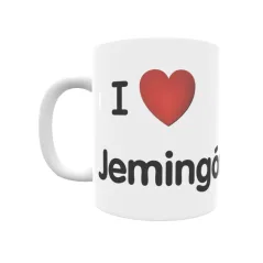 Taza - I ❤ Jemingómez Regalo original y funcional. Taza personalizada de tu localidad.