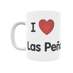 Taza - I ❤ Las Peñas Regalo original y funcional. Taza personalizada de tu localidad.