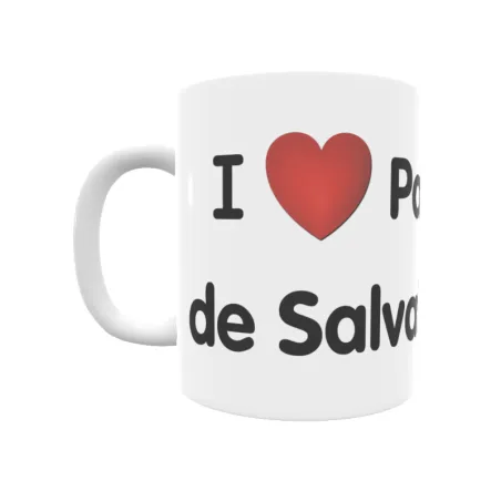 Taza - I ❤ Palacios de Salvatierra Regalo original y funcional. Taza personalizada de tu localidad.