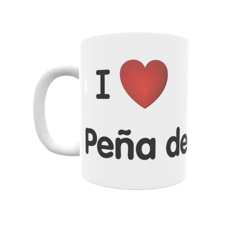 Taza - I ❤ Peña de Cabra Regalo original y funcional. Taza personalizada de tu localidad.