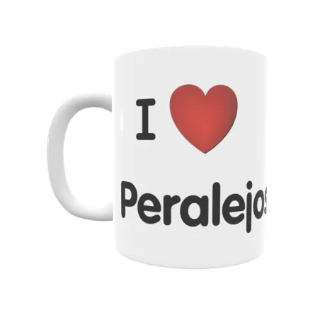 Taza - I ❤ Peralejos de Solís Regalo original y funcional. Taza personalizada de tu localidad.