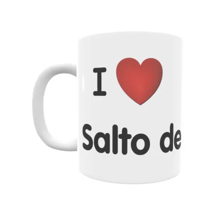 Taza - I ❤ Salto de Saucelle Regalo original y funcional. Taza personalizada de tu localidad.