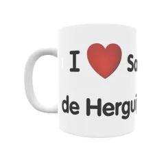 Taza - I ❤ Santo Domingo de Herguijuela Regalo original y funcional. Taza personalizada de tu localidad.