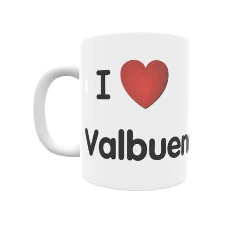 Taza - I ❤ Valbuena Regalo original y funcional. Taza personalizada de tu localidad.