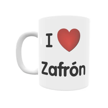 Taza - I ❤ Zafrón Regalo original y funcional. Taza personalizada de tu localidad.