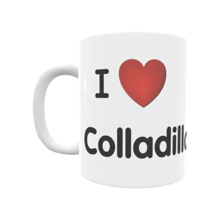 Taza - I ❤ Colladillo Regalo original y funcional. Taza personalizada de tu localidad.