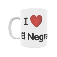 Taza - I ❤ El Negredo Regalo original y funcional. Taza personalizada de tu localidad.