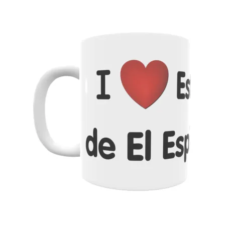 Taza - I ❤ Estación de El Espinar Regalo original y funcional. Taza personalizada de tu localidad.